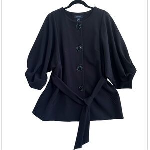 Karen Kane Balloon Sleeve belted coat XL